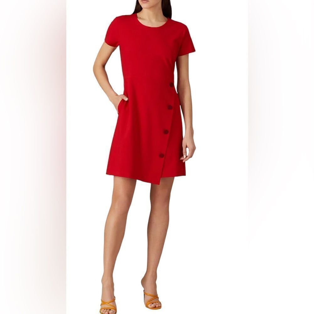 Of Mercer Poppy Red Leroy Dress Size Large